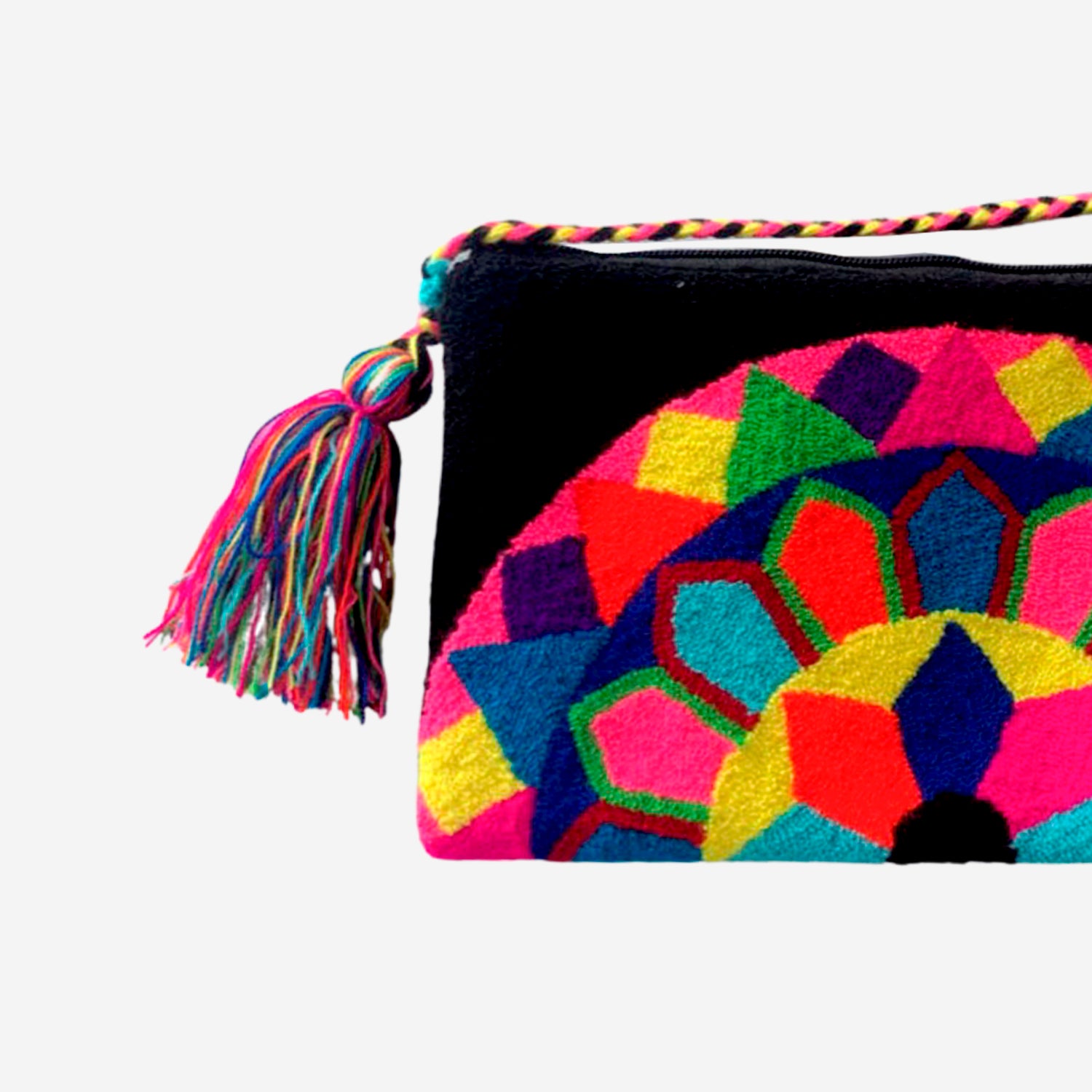 Bolso Wayuu grande - negro