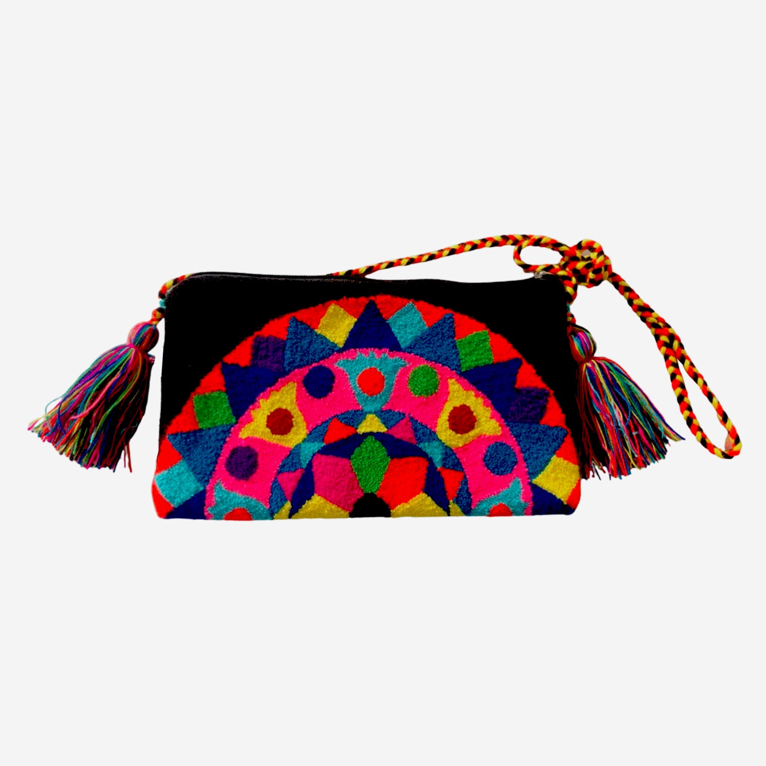 Bolso Wayuu grande - negro