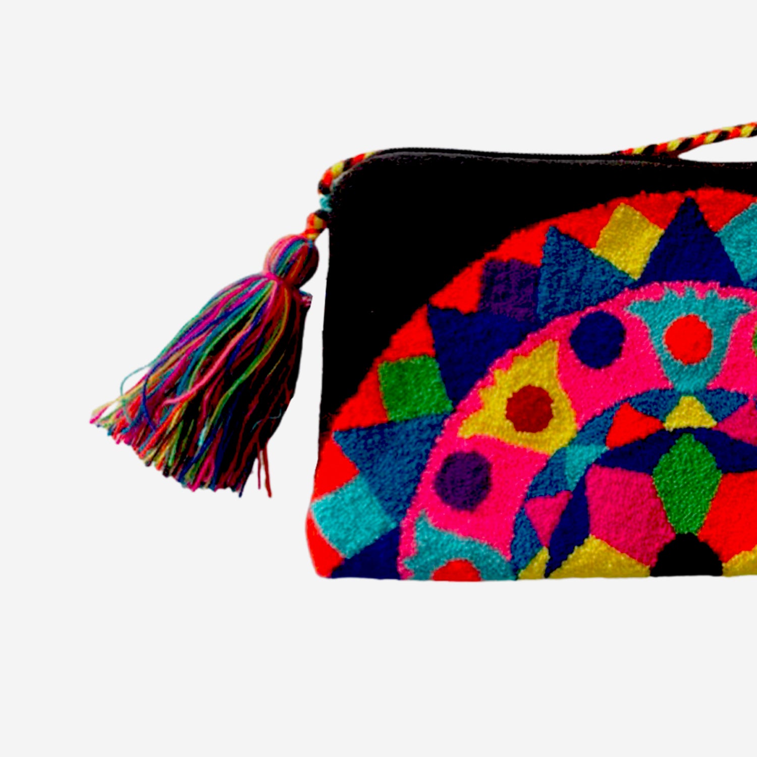 Bolso Wayuu grande - negro