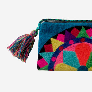 Bolso Wayuu grande - azul 