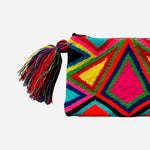 Cargar imagen en el visor de la galería, Bolso Wayuu pequeño - rosa geométrico
